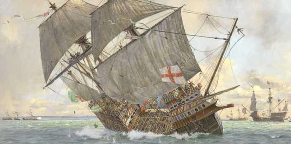 Mary Rose Flaggenschiff Online-Puzzle