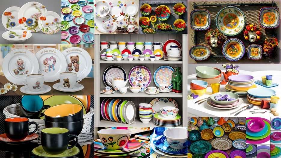 Vasijas de colores puzzle online a partir de foto