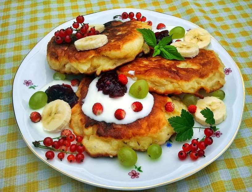 Pancakes puzzle online from photo