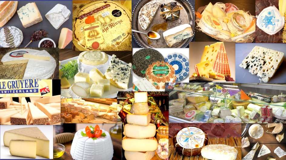Cheeses puzzle online from photo