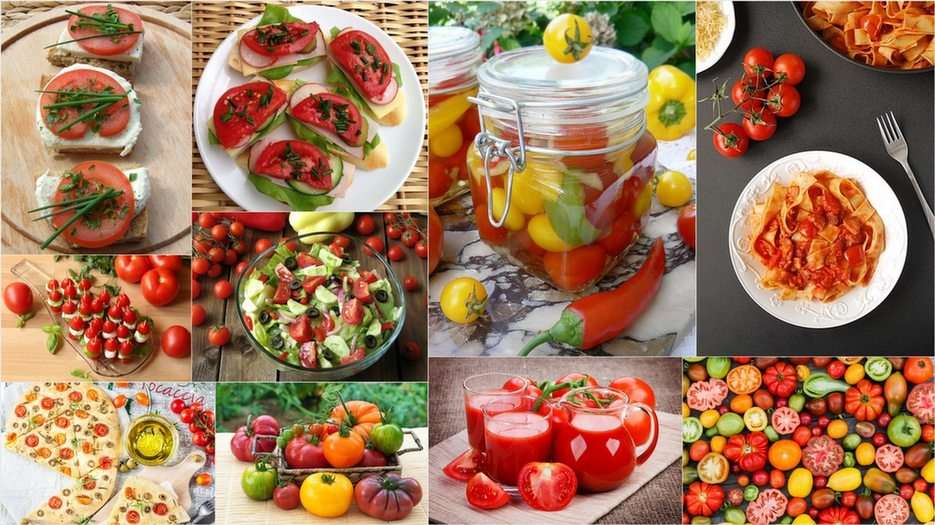 Tomates ... deliciosos y saludables. puzzle online a partir de foto