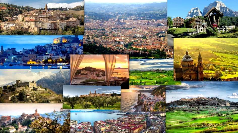 Olaszország-tájak online puzzle