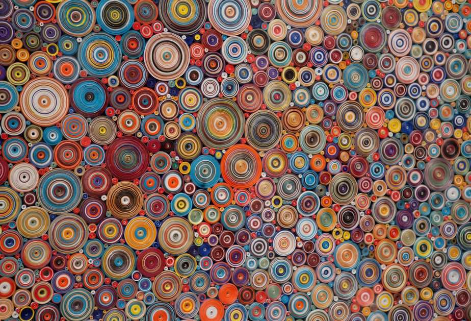 Хартиени кръгове ... онлайн пъзел от снимка