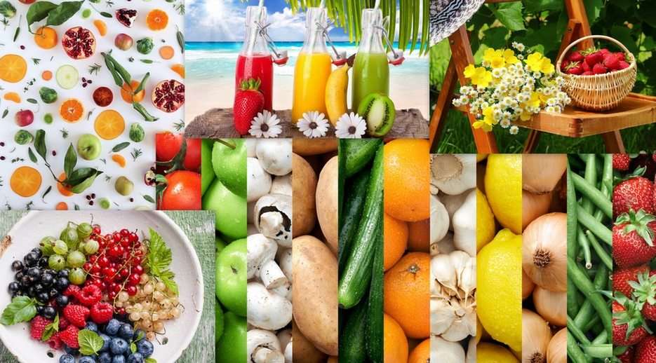 Vegetables and fruits online puzzle