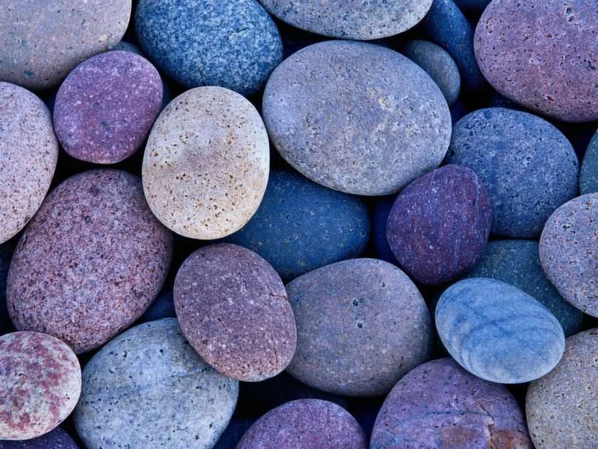 pierres violettes puzzle en ligne à partir d'une photo