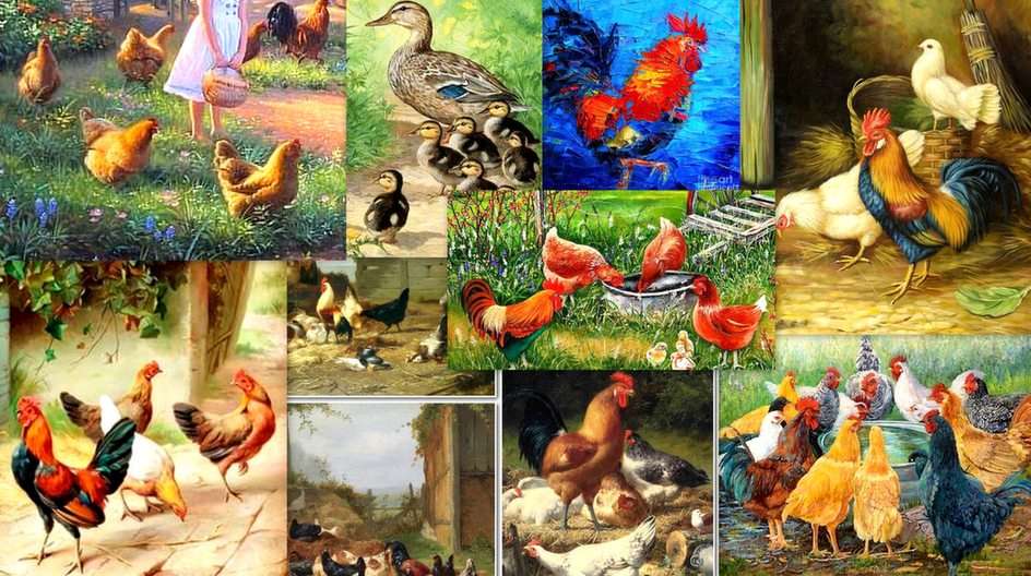 The world of poultry puzzle online from photo