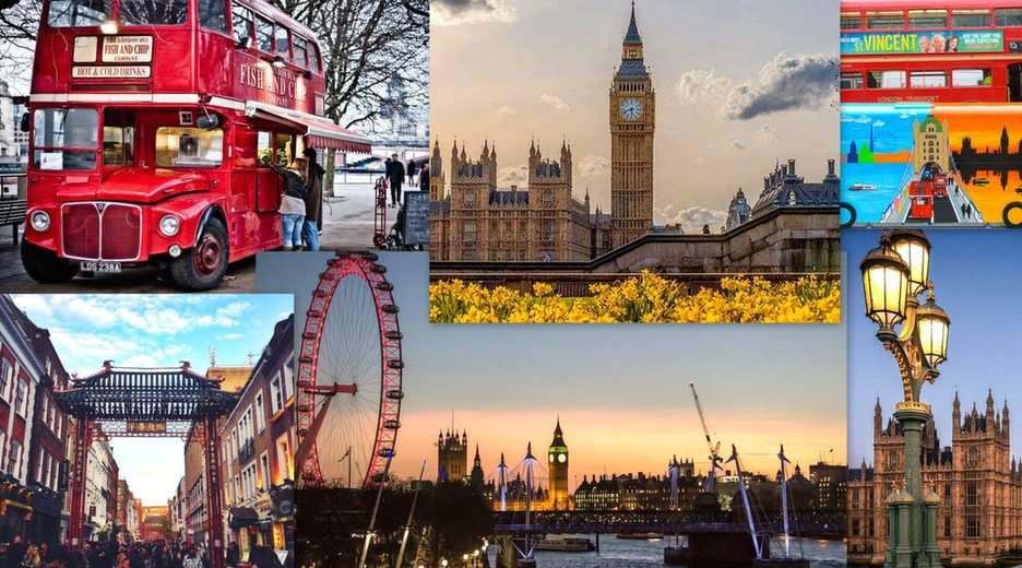 Collage di Londra puzzle online da foto