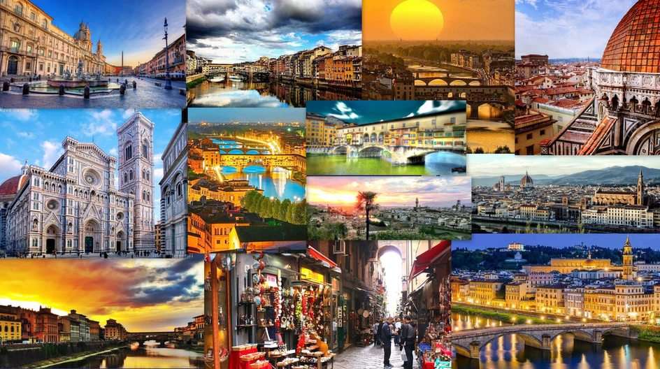 Florencia-collage puzzle online a partir de foto