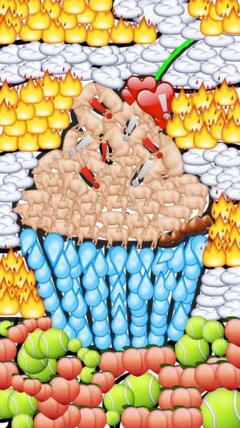 Emoji muffins pussel online från foto
