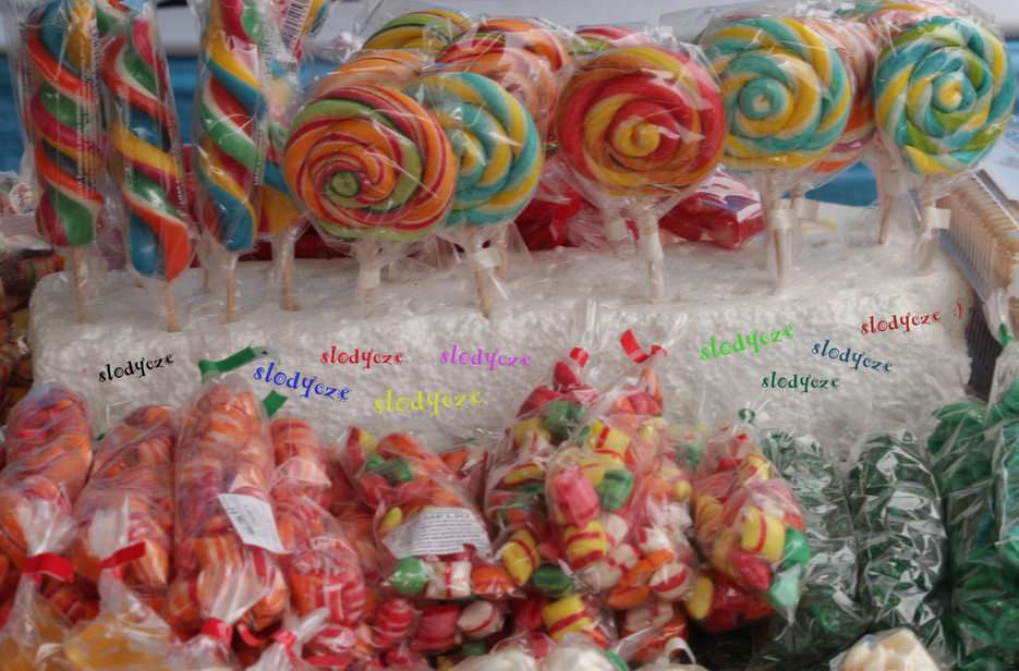 sweets puzzle online from photo