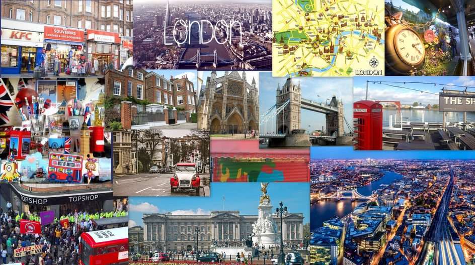 London collage pussel online från foto