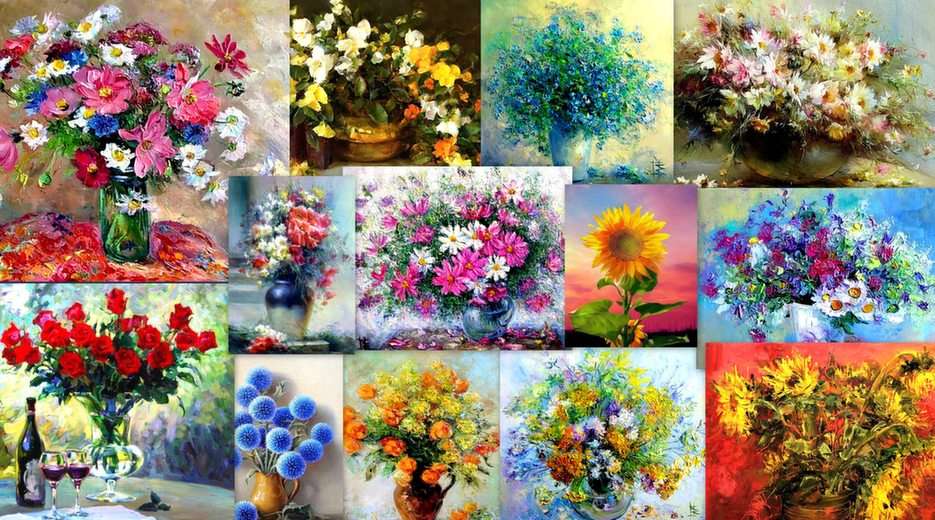 Collage floreale puzzle online