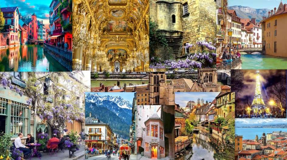Frankrijk collage online puzzel