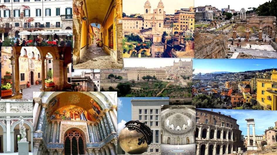 Colagem de Roma puzzle online