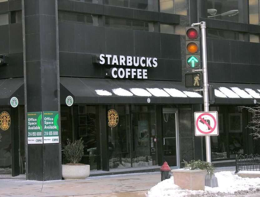 Магазин на Starbucks отпред онлайн пъзел