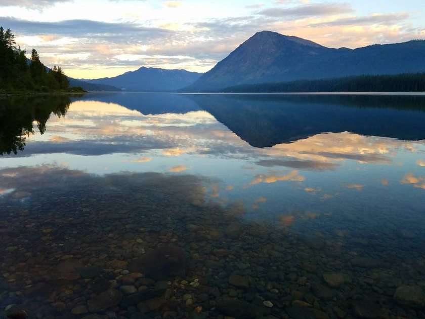 Lake Wenatchee Reflexionen Online-Puzzle