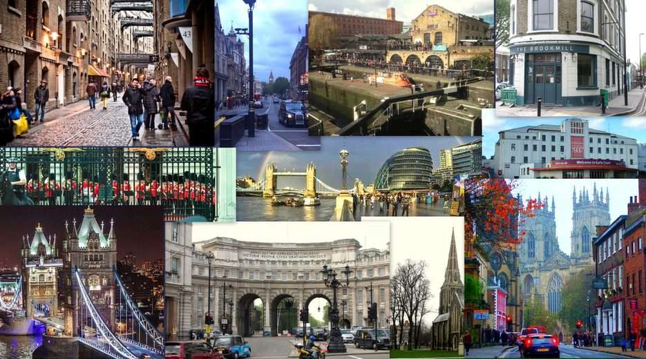 London collage pussel online från foto