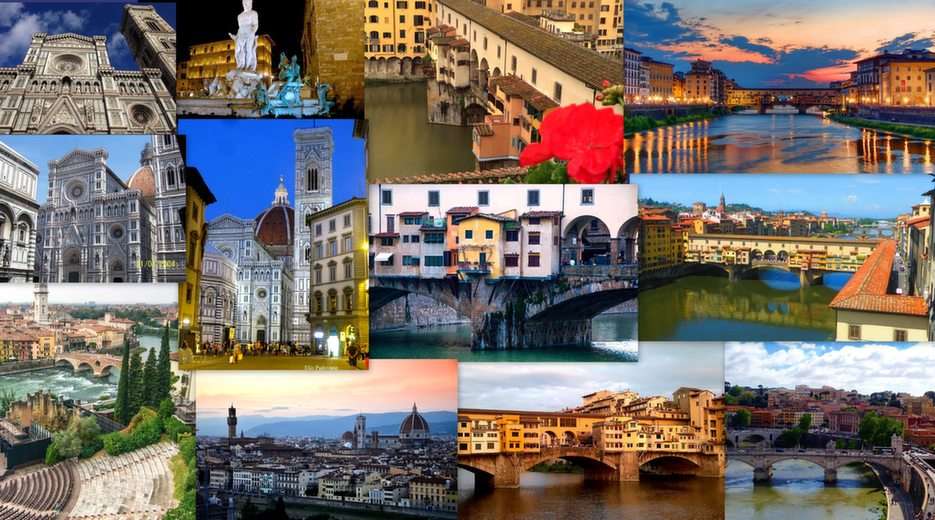 Florencie koláž online puzzle