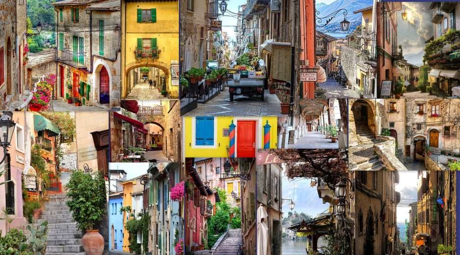 Olasz utcák puzzle online fotóról
