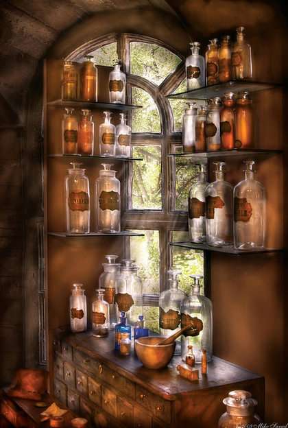Potions - puzzle puzzle online from photo