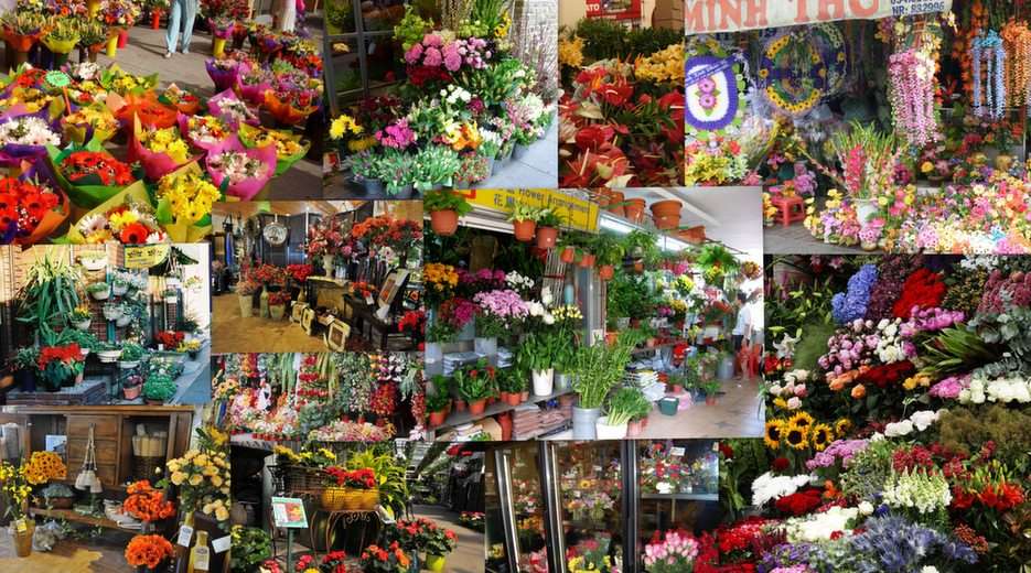 Floristas puzzle online a partir de fotografia