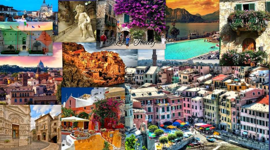 Olaszország-tájak puzzle online fotóról