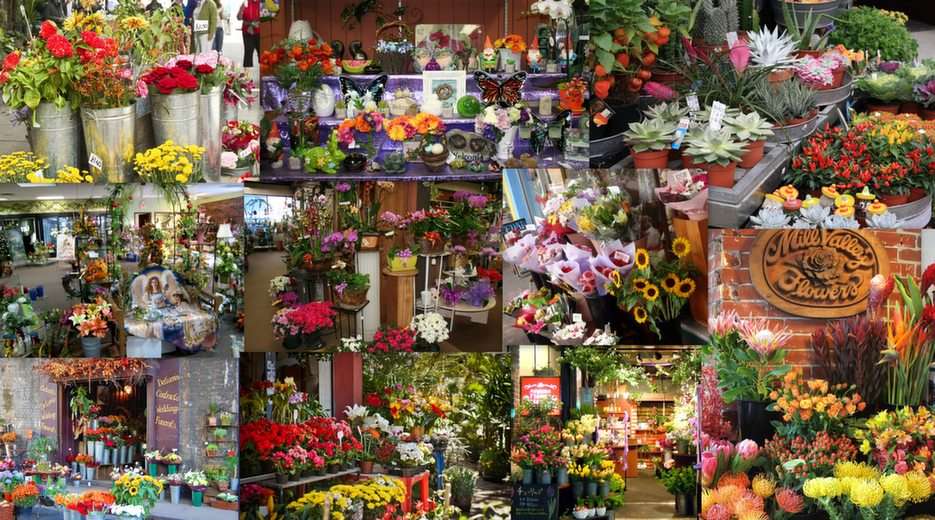 Florists puzzle online from photo