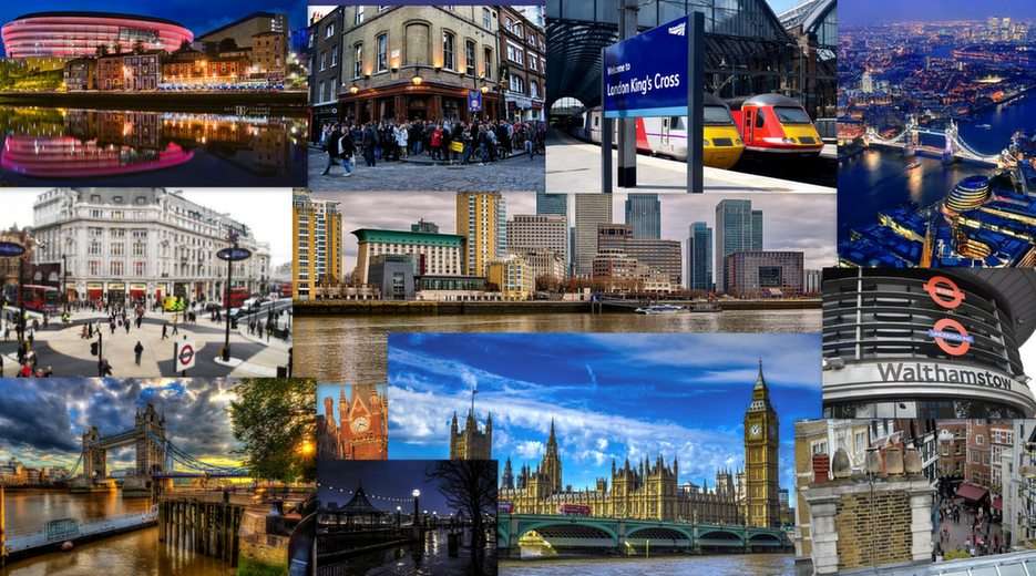 London collage Pussel online
