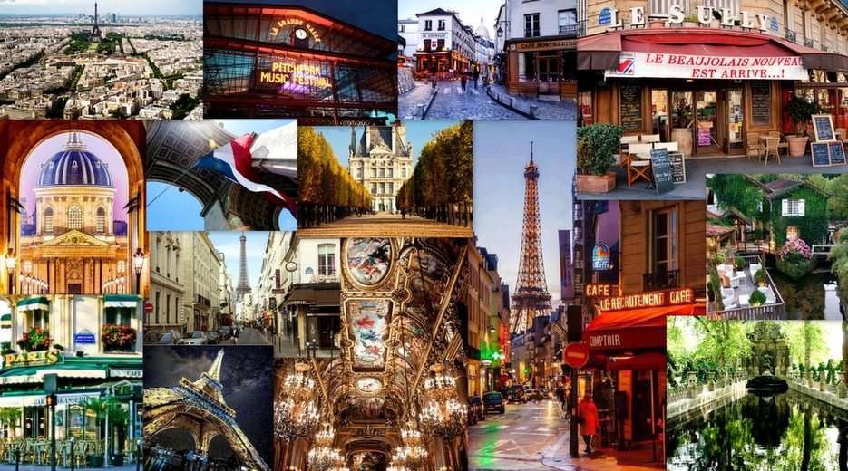 Frankreich Collage Online-Puzzle