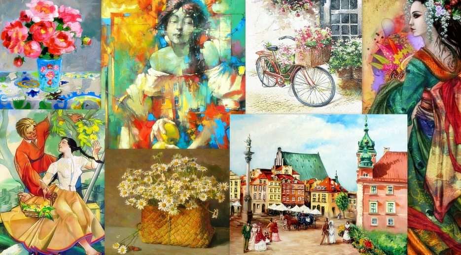 Painting puzzle online from photo