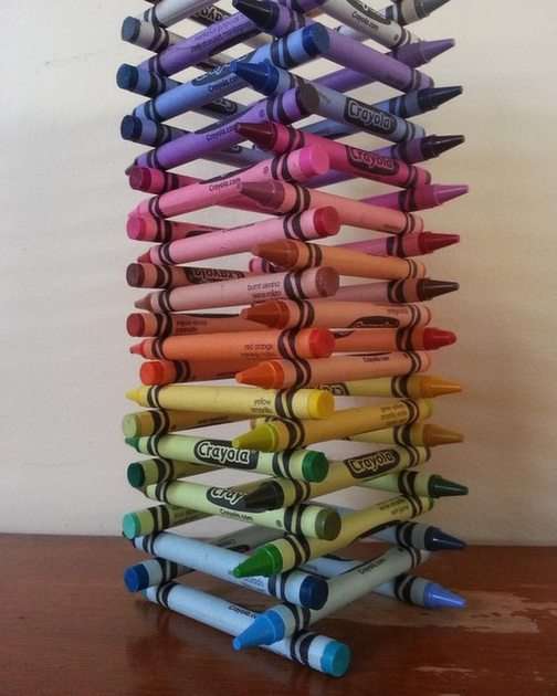 Colourful pencils puzzle online from photo