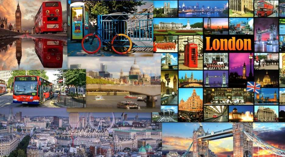 London collage Pussel online