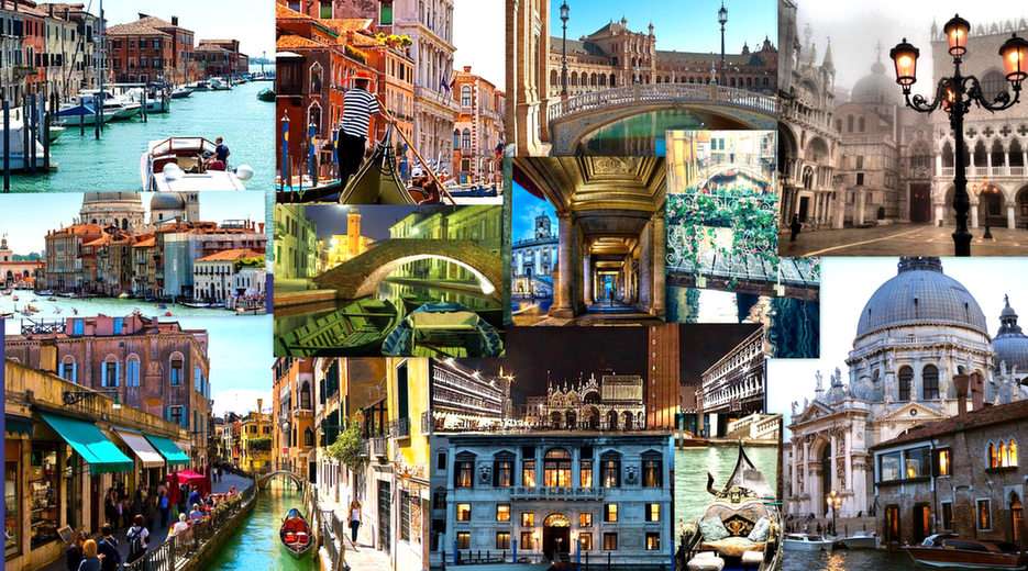 Colagem de Veneza puzzle online