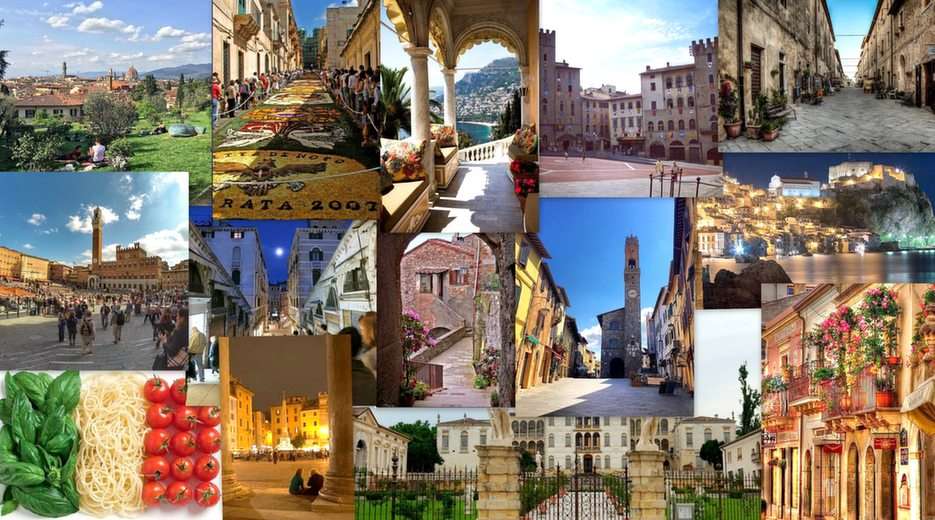 Italia-collage puzzle online da foto