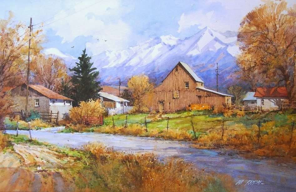 Ian Ramsay_watercolor 01 puzzle online from photo