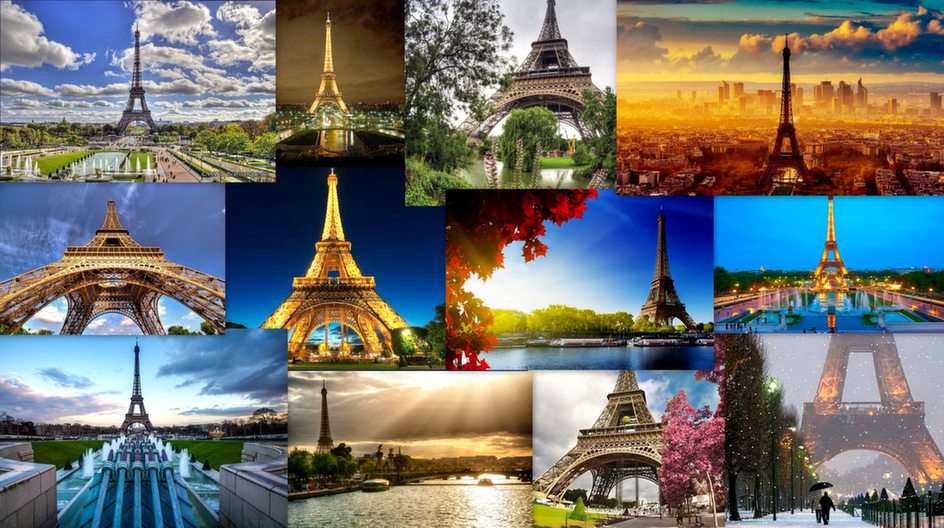 turnul Eiffel puzzle online din fotografie