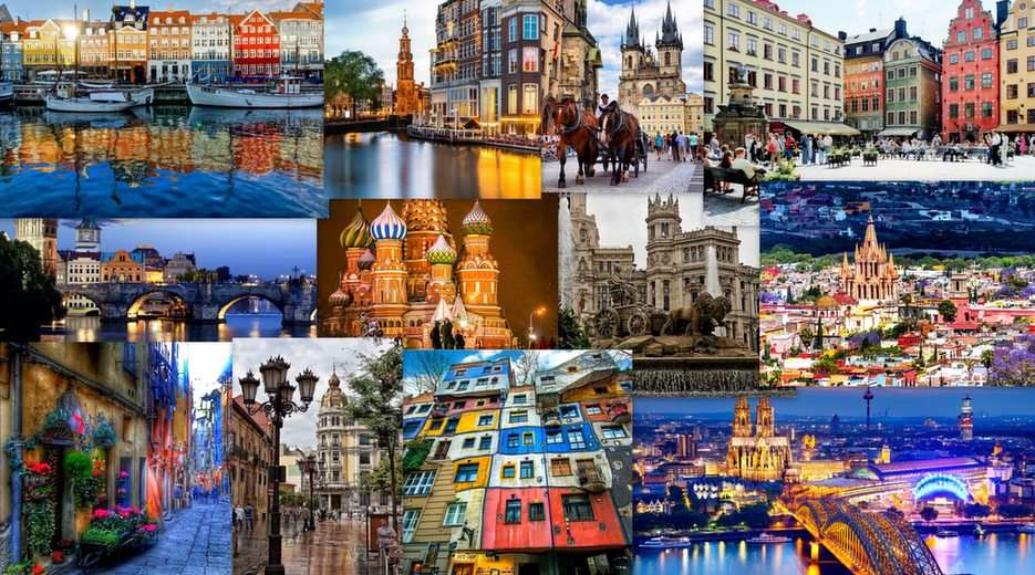 Krásná města online puzzle