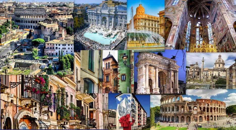 Roma-collage puzzle online
