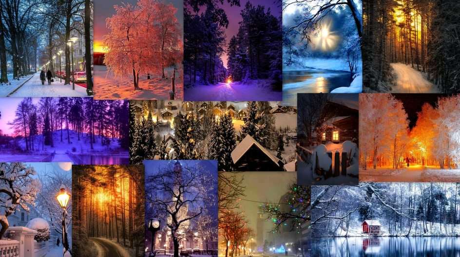 Collage d'hiver puzzle en ligne