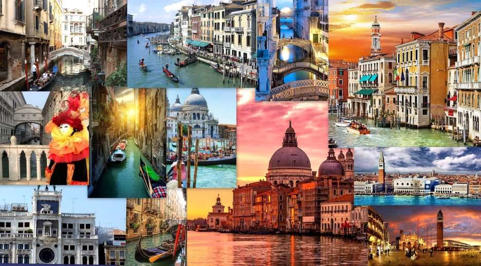 Venetië-collage online puzzel