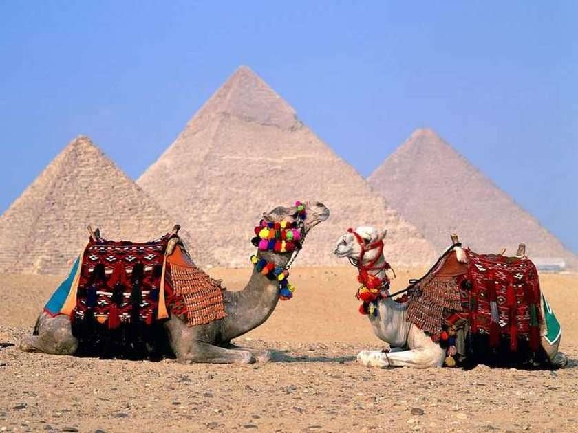 Πυραμίδες 2 παζλ από τη φωτογραφία