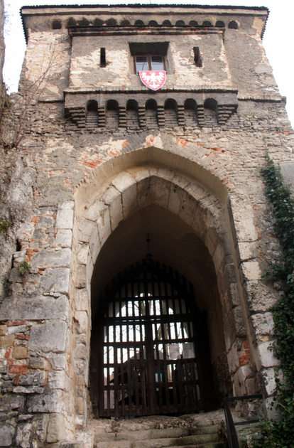 de poort van het kasteel in Ojców online puzzel