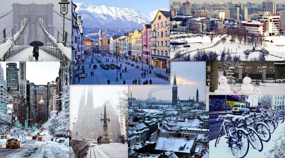 Inverno na cidade puzzle online a partir de fotografia