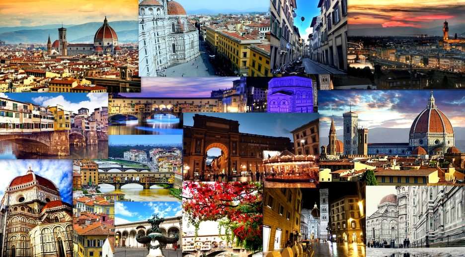 Firenze-collage puzzle online da foto