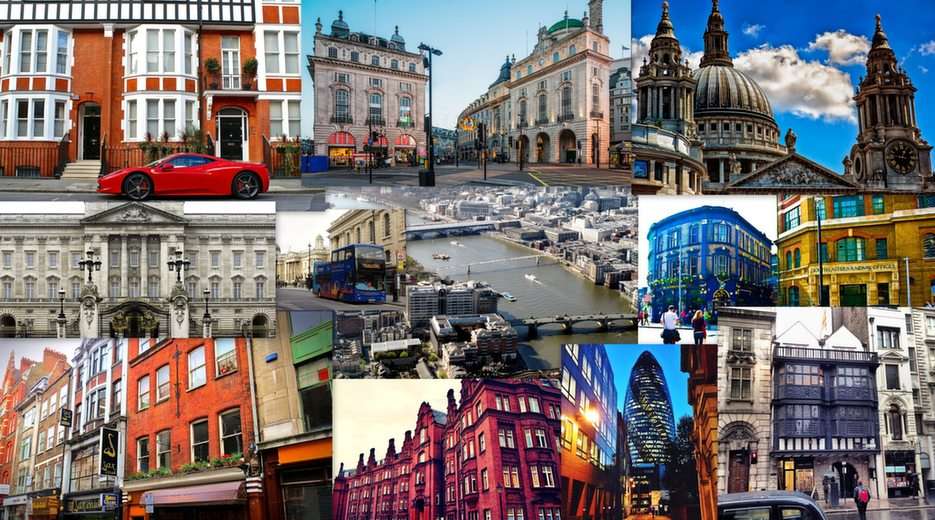 Collage de Londres puzzle à partir d'une photo