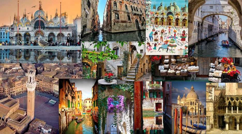 Βενετία-κολάζ παζλ online από φωτογραφία