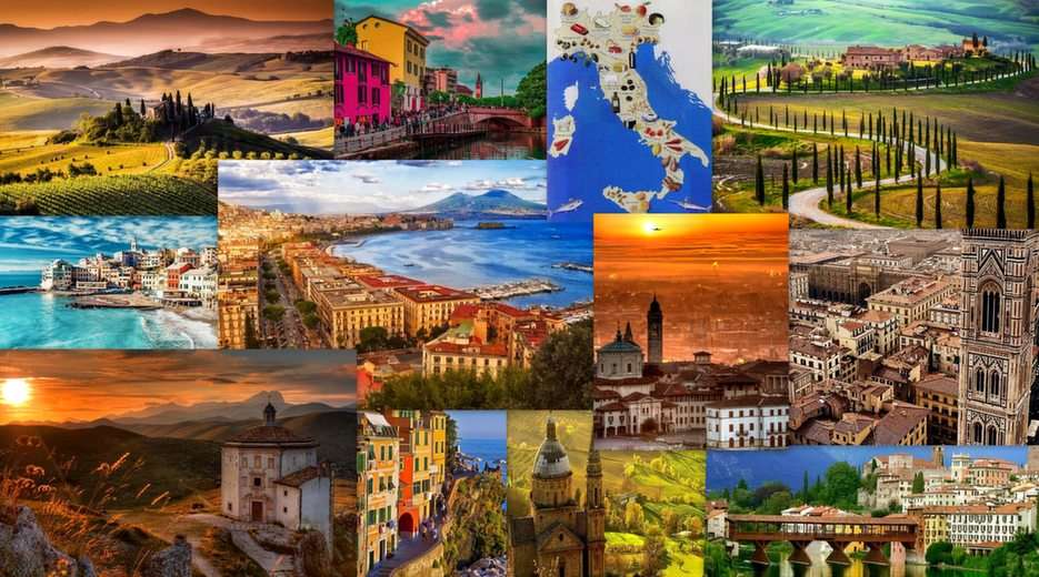 Ιταλία-τοπία online παζλ