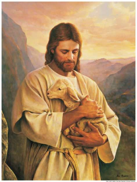 Пастир Исус онлайн пъзел от снимка