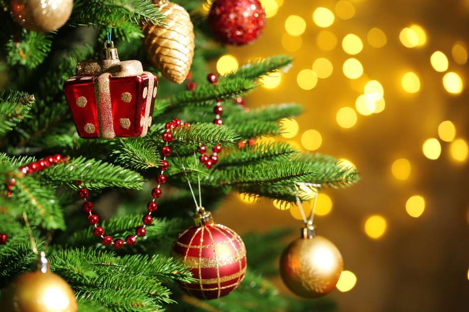 Árvore de Natal puzzle online a partir de fotografia