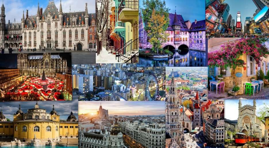 Gyönyörű városok online puzzle
